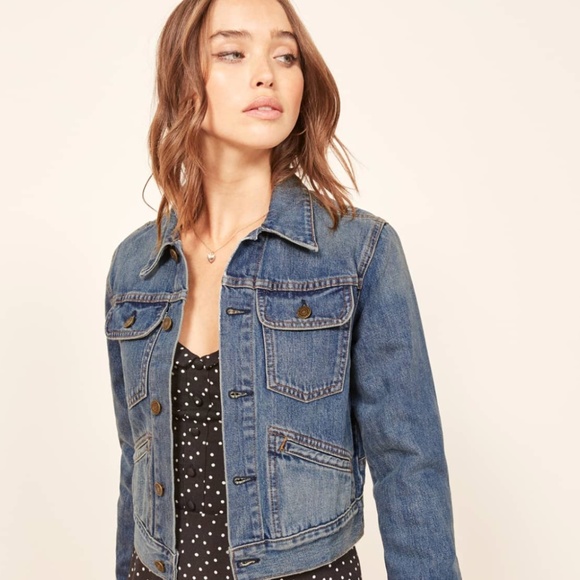 Reformation Jackets & Blazers - Reformation Dixon Denim Jacket in Sequoia Wash